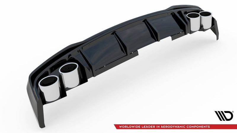 Maxton Design - REAR VALANCE + EXHAUST ENDS IMITATION AUDI S6 / A6 S-LINE C8