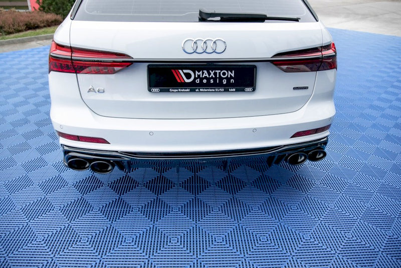 Maxton Design - REAR VALANCE + EXHAUST ENDS IMITATION AUDI S6 / A6 S-LINE C8