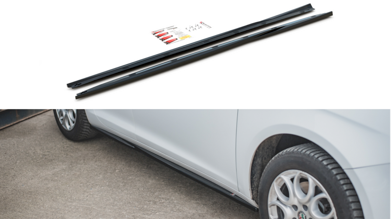 Maxton Design - SIDE SKIRTS DIFFUSERS ALFA ROMEO GIULIETTA FACELIFT (2016-2020)