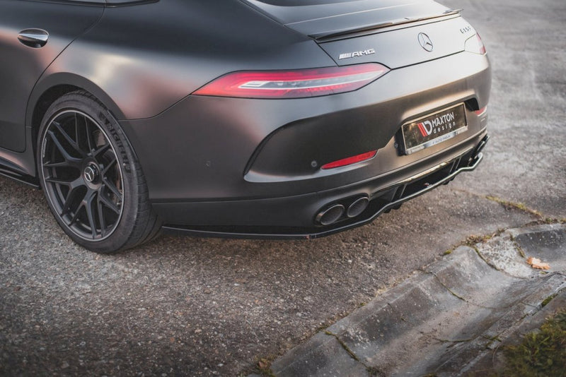 Maxton Design - CENTRAL REAR SPLITTER (W/ VERTICAL BARS) MERCEDES AMG GT 53 4-DOOR COUPE (2018-)
