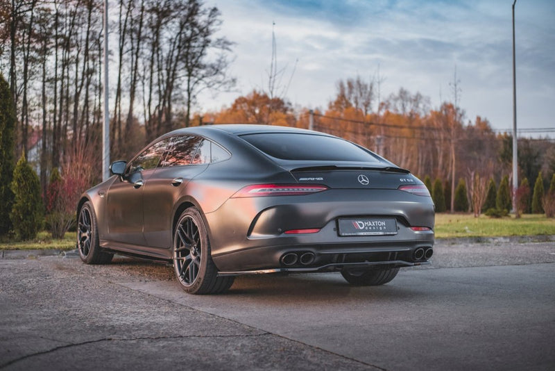 Maxton Design - CENTRAL REAR SPLITTER (W/ VERTICAL BARS) MERCEDES AMG GT 53 4-DOOR COUPE (2018-)