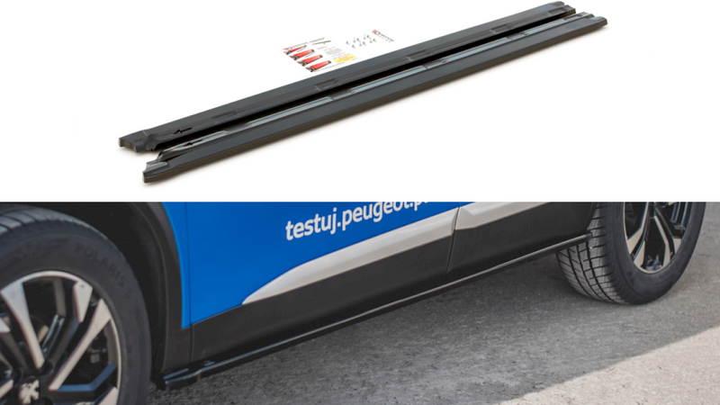 Maxton Design - SIDE SKIRTS DIFFUSERS PEUGEOT 2008 MK2 (2019-2023)