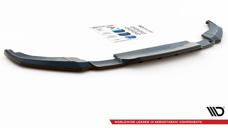 Maxton Design - CENTRAL REAR SPLITTER (W/ VERTICAL BARS) PEUGEOT 2008 MK2 (2019-2023)