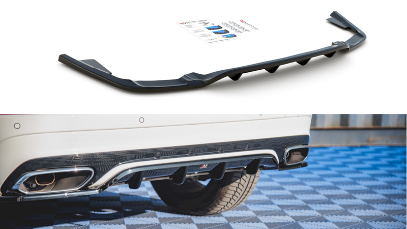 Maxton Design - CENTRAL REAR SPLITTER (VERTICAL BARS) VOLVO XC60 MK2 R-DESIGN