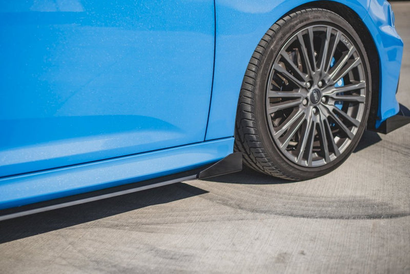Maxton Design - STREET PRO DURABILITY SIDE SKIRTS DIFFUSERS (+FLAPS) FORD FOCUS RS MK3 (2015-2018)