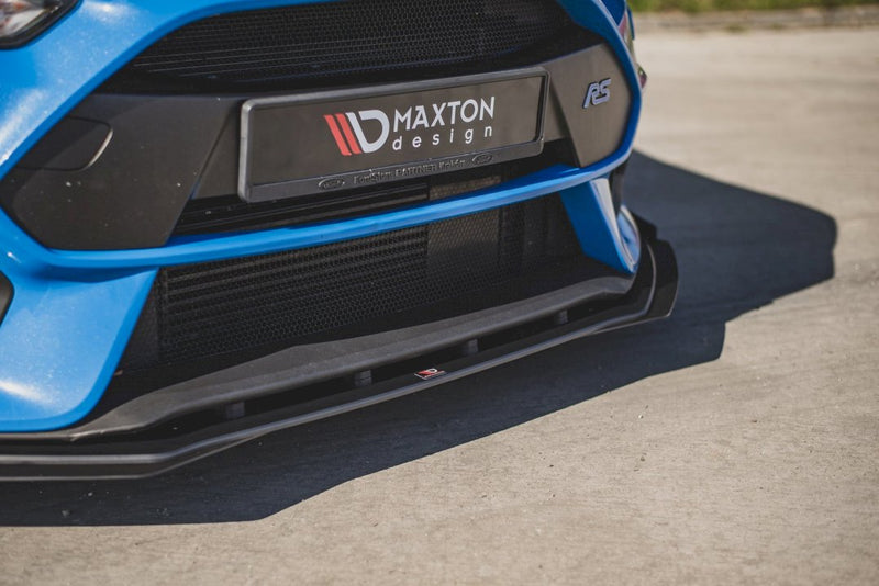 Maxton Design - STREET PRO DURABILITY FRONT SPLITTER (+FLAPS) FORD FOCUS RS MK3 (2015-2018)