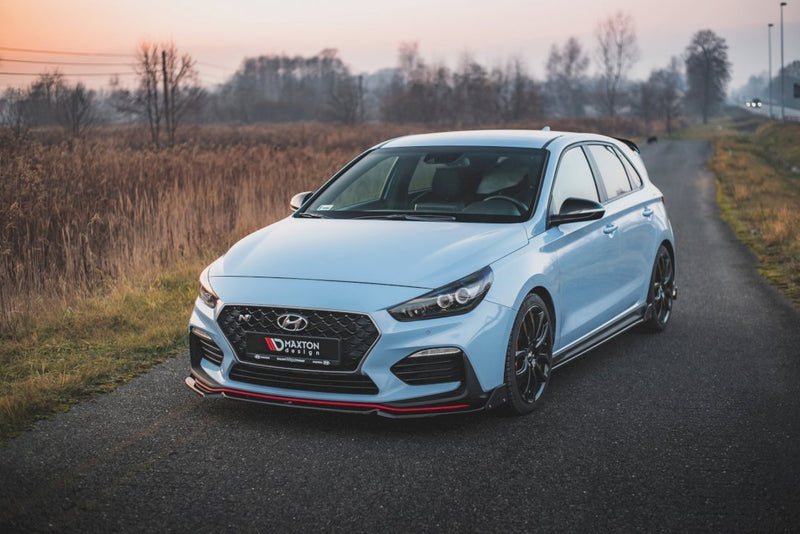 Maxton Design - FRONT SPLITTER V.6 + FLAPS HYUNDAI I30 N MK3 HATCHBACK / FASTBACK