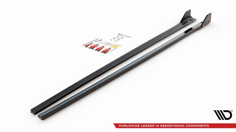 Maxton Design - SIDE SKIRTS DIFFUSERS V.5 + FLAPS HYUNDAI I30 N MK3 / MK3 FL HATCHBACK / FASTBACK