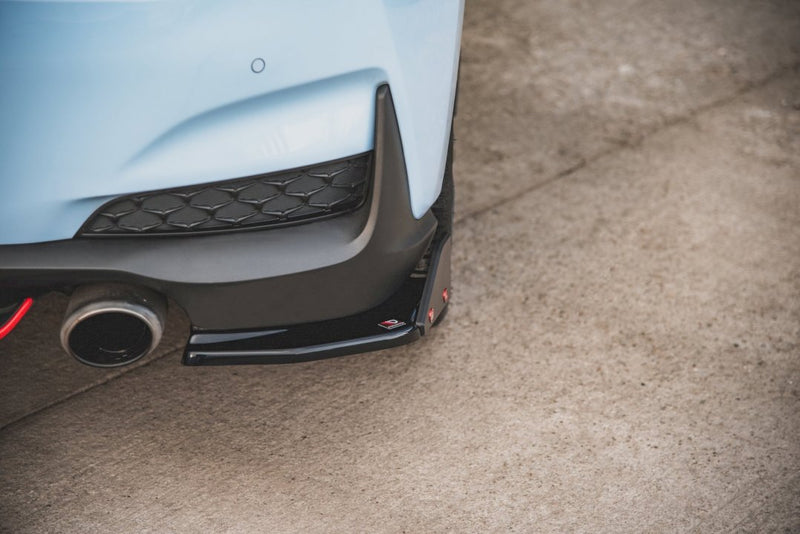 Maxton Design - REAR SIDE SPLITTERS V.6 + FLAPS HYUNDAI I30 N MK3 HATCHBACK