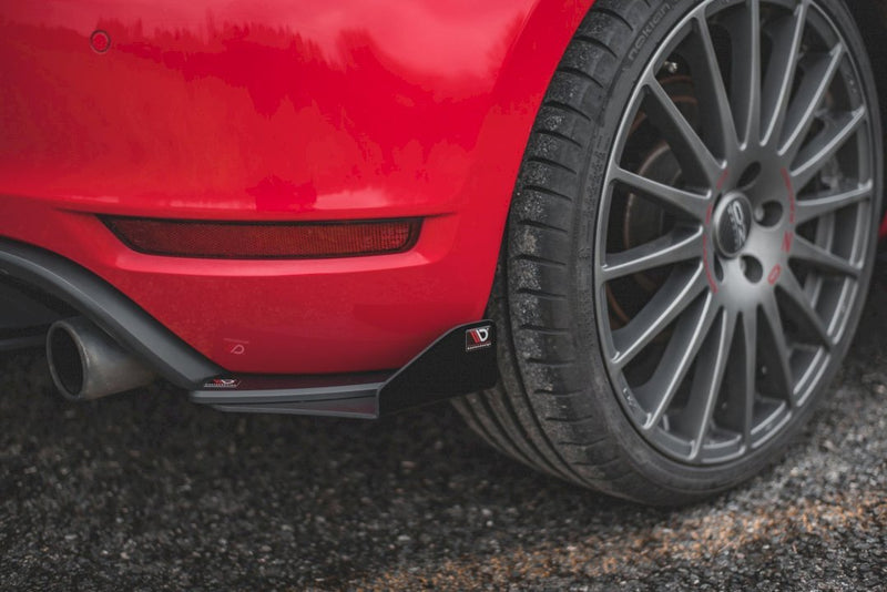 Maxton Design - Street PRO Rear Side Splitters + Flaps VW Golf GTI Mk6