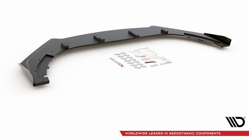 Maxton Design - STREET PRO FRONT SPLITTER V3 (+FLAPS) VW GOLF GTI MK6 (2008-2012)