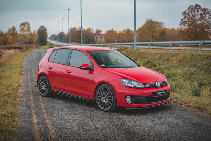 Maxton Design - STREET PRO SIDE SKIRTS DIFFUSERS (+FLAPS) VW GOLF GTI MK6 (2008-2012)