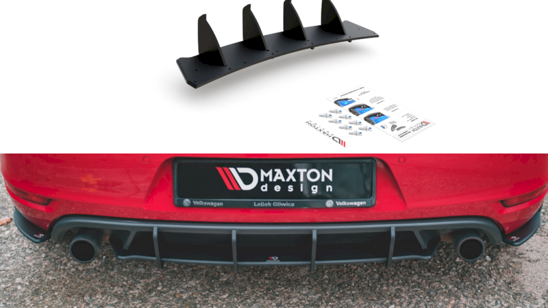 Maxton Design - STREE PRO REAR DIFFUSER V2 VW GOLF GTI MK6 (2008-2012)