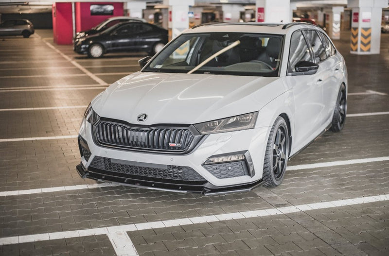 Maxton Design - FRONT SPLITTER V1 SKODA OCTAVIA RS MK4 (2020-2024)