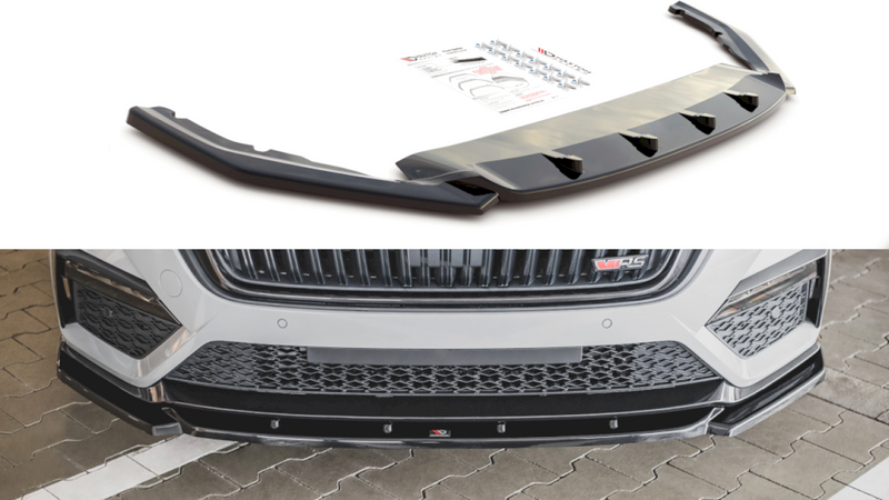 Maxton Design - FRONT SPLITTER V3 SKODA OCTAVIA RS MK4 (2020-2024)
