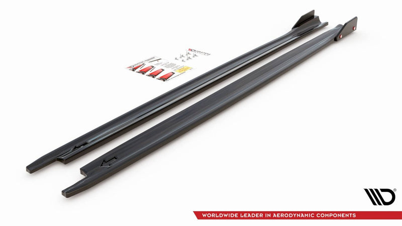 Maxton Design - SIDE SKIRTS DIFFUSERS V.2 + FLAPS SKODA OCTAVIA RS MK4