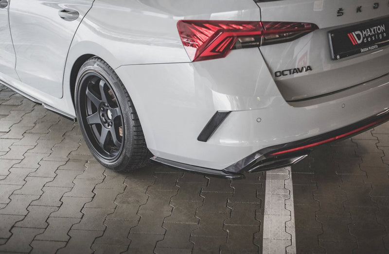 Maxton Design - REAR SIDE SPLITTERS V1 SKODA OCTAVIA RS MK4 (2020-2024)