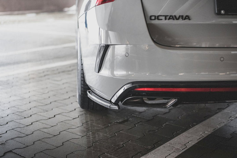Maxton Design - REAR SIDE SPLITTERS V1 SKODA OCTAVIA RS MK4 (2020-2024)