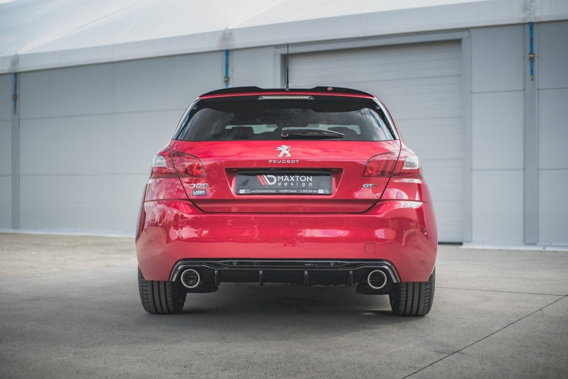Maxton Design - REAR VALANCE + EXHAUST ENDS IMITATION PEUGEOT 308 GT MK2 FACELIFT (2017-2021)