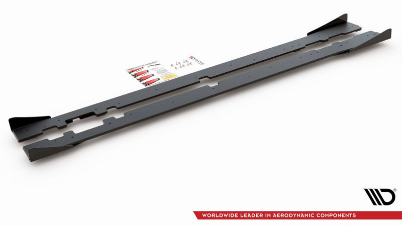 Maxton Design - Street PRO Side Skirts Diffusers + Flaps Mercedes-AMG C43 / AMG-Line Coupe C205