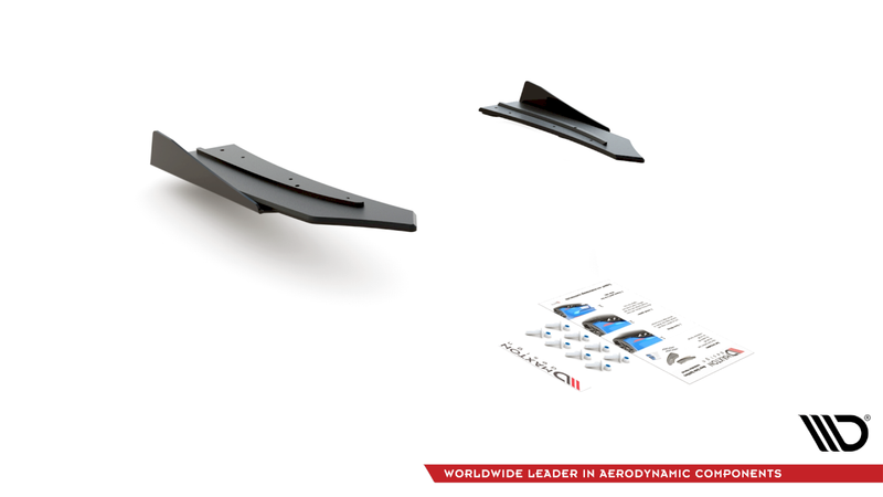 Maxton Design - STREET PRO DURABILITY REAR SIDE SPLITTERS (+FLAPS) MERCEDES-AMG C43 COUPE C205 (2016-)