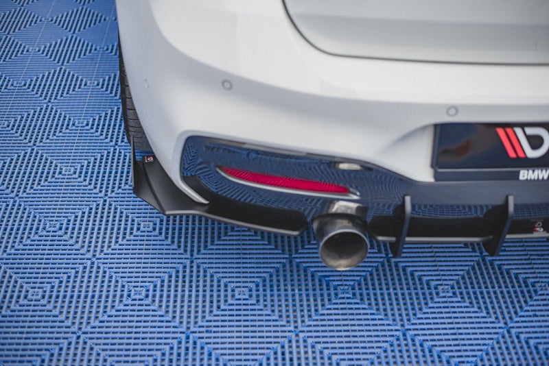 Maxton Design - STREET PRO DURABILITY REAR SIDE SPLITTERS V2 (+FLAPS) BMW 1 F20 M-PACK FACELIFT / M140I (2015-2019)
