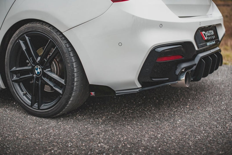 Maxton Design - STREET PRO DURABILITY REAR SIDE SPLITTERS V3 (+FLAPS) BMW 1 F20 M-PACK FACELIFT / M140I (2015-2019)