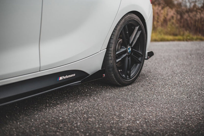 Maxton Design - STREET PRO DURABILITY SIDE SKIRTS DIFFUSERS V2 (+FLAPS) BMW 1 F20 M-PACK FACELIFT / M140I (2015-2019)