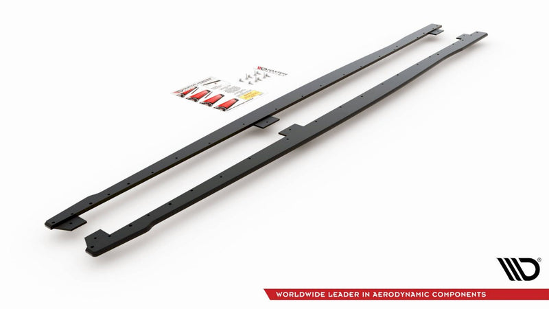 Maxton Design - STREET PRO DURABILITY SIDE SKIRTS DIFFUSERS V2 BMW 1 F20 M-PACK FACELIFT / M140I (2015-2019)