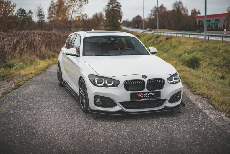 Maxton Design - STREET PRO RACING DURABILITY FRONT SPLITTER V3 (+FLAPS) BMW 1 F20 M-PACK FACELIFT / M140I (2015-2019)