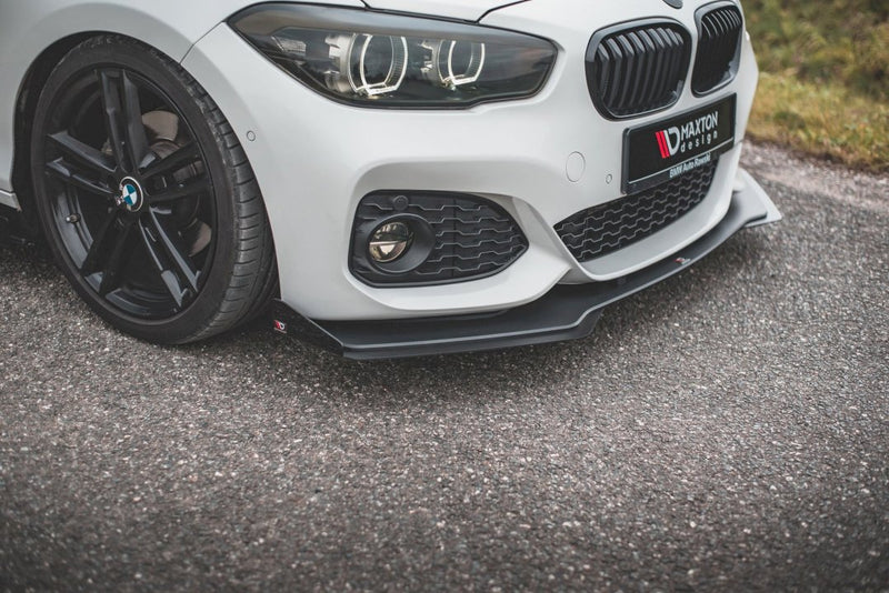 Maxton Design - STREET PRO RACING DURABILITY FRONT SPLITTER V3 (+FLAPS) BMW 1 F20 M-PACK FACELIFT / M140I (2015-2019)