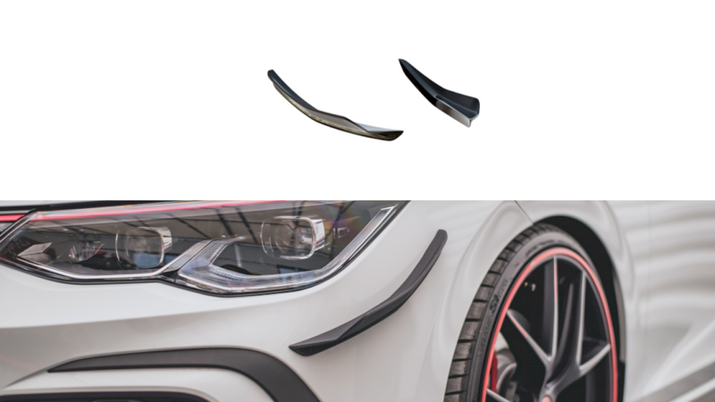Maxton Design - Front Bumper Wings (Canards) VW Golf 8 GTI