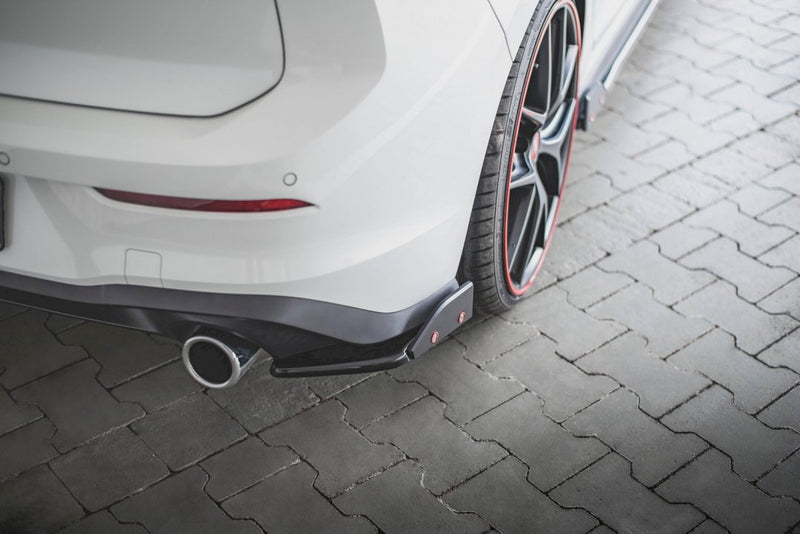 Maxton Design - REAR SIDE SPLITTERS V.2 + FLAPS VOLKSWAGEN GOLF GTI / GTE MK8