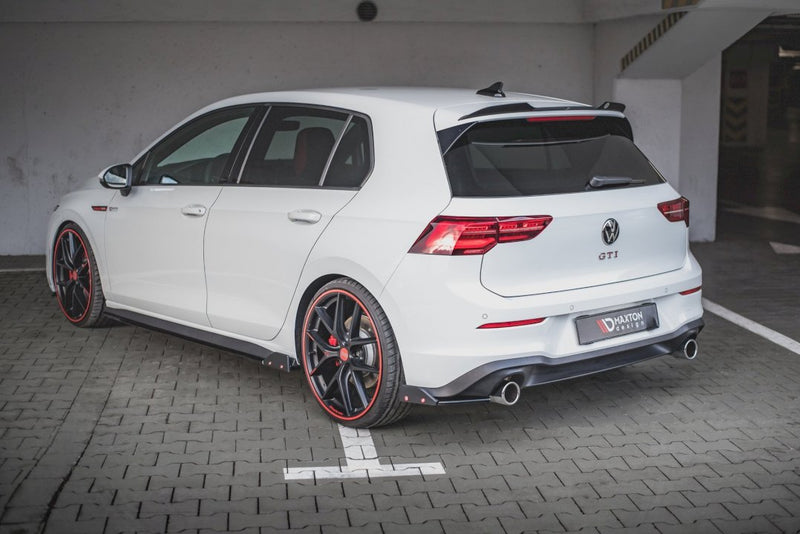 Maxton Design - REAR SIDE SPLITTERS V.2 + FLAPS VOLKSWAGEN GOLF GTI / GTE MK8