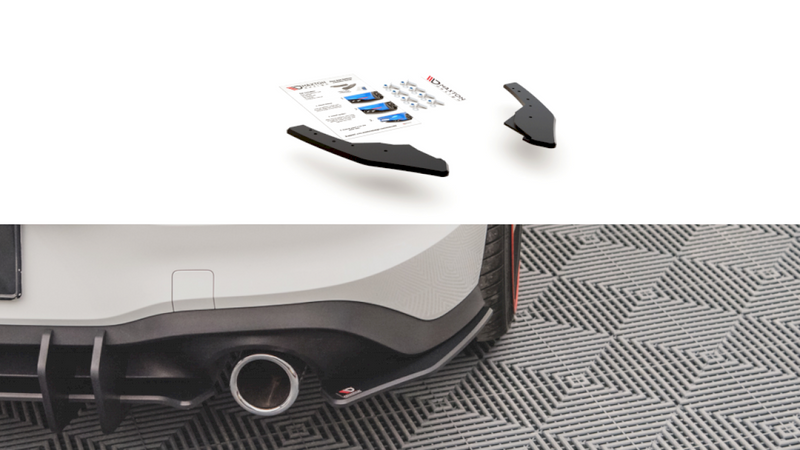 Maxton Design - STREET PRO REAR SIDE SPLITTERS VOLKSWAGEN GOLF GTI / GTE MK8