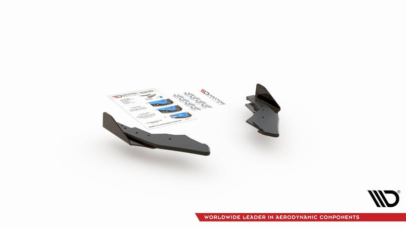 Maxton Design - Street Pro Rear Side Splitters + Flaps Volkswagen Golf GTI / GTE / R-Line Mk8