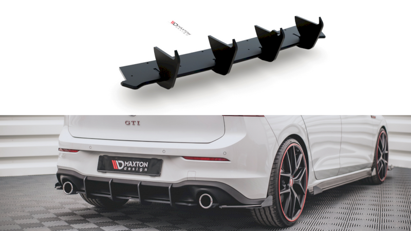 Maxton Design - STREET PRO REAR DIFFUSER V1 VW GOLF 8 GTI (2020-)