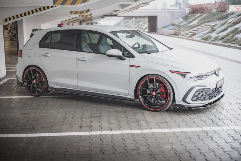 Maxton Design - SIDE SKIRTS DIFFUSERS V.2 + FLAPS VOLKSWAGEN GOLF GTI / GTE / GTI CLUBSPORT / R-LINE MK8
