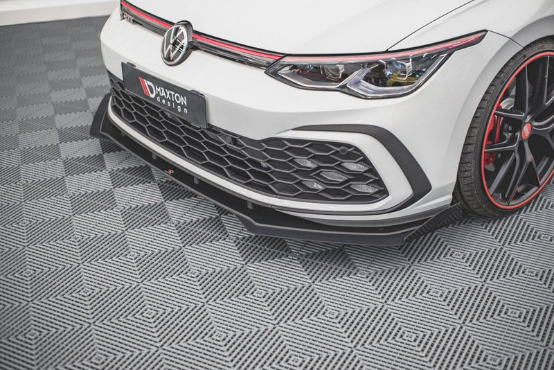 Maxton Design - STREET PRO FRONT SPLITTER + FLAPS VOLKSWAGEN GOLF GTI / GTE / R-LINE MK8