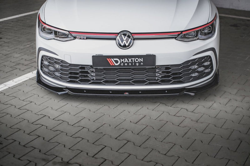 Maxton Design - FRONT SPLITTER V.2 + FLAPS VOLKSWAGEN GOLF GTI / GTE / R-LINE MK8