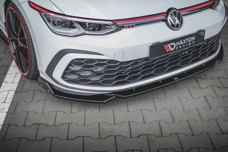 Maxton Design - FRONT SPLITTER V.2 + FLAPS VOLKSWAGEN GOLF GTI / GTE / R-LINE MK8
