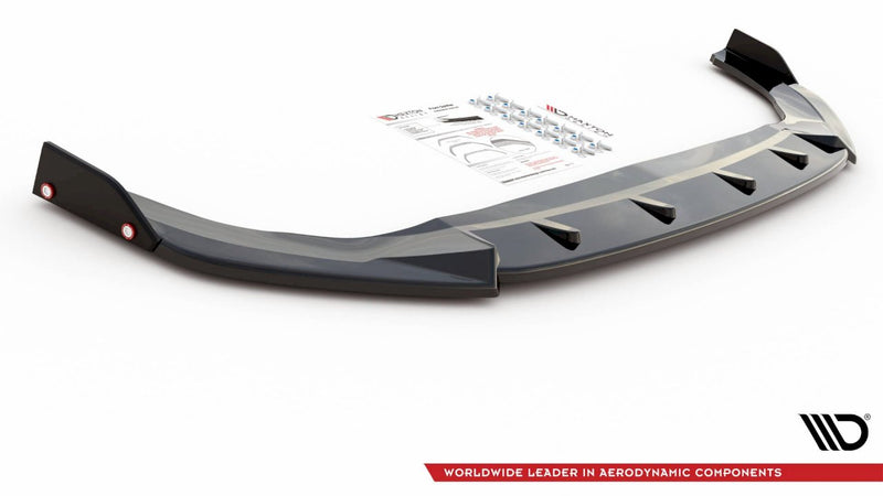 Maxton Design - FRONT SPLITTER V.3 + FLAPS VOLKSWAGEN GOLF GTI / GTE / R-LINE MK8