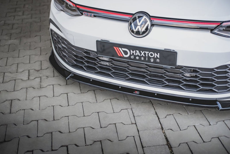 Maxton Design - FRONT SPLITTER V.3 + FLAPS VOLKSWAGEN GOLF GTI / GTE / R-LINE MK8