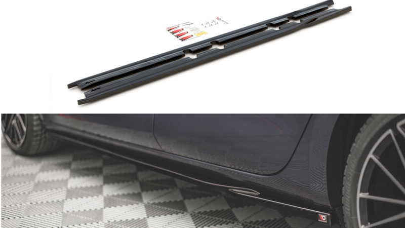 Maxton Design - Side Skirts Diffusers V.1 Seat Leon FR ST / Hatchback Mk4 / Cupra Leon ST / Hatchback Mk1 / Mk1 Facelift