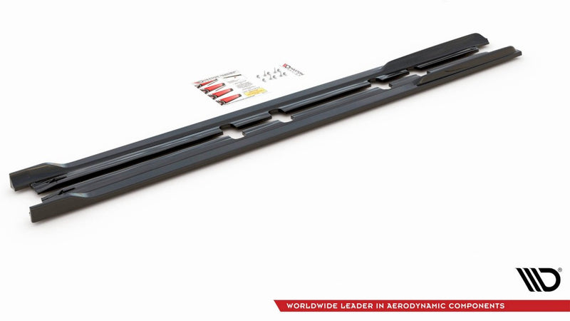 Maxton Design - Side Skirts Diffusers V.2 Seat Leon FR ST / Hatchback Mk4 / Cupra Leon ST / Hatchback Mk1 / Mk1 Facelift
