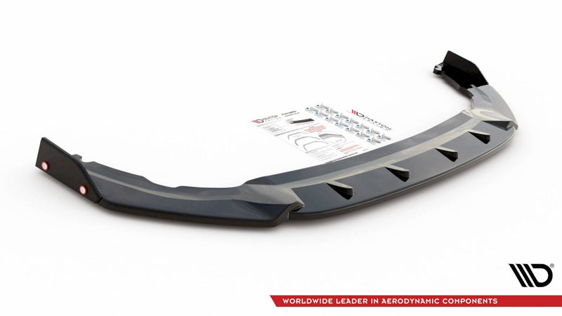 Maxton Design - FRONT SPLITTER V.1 + FLAPS VW GOLF 8 GTI CLUBSPORT
