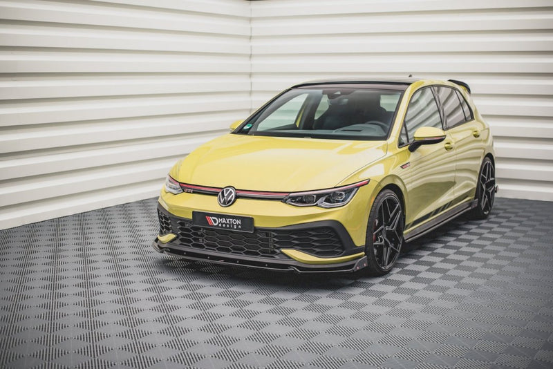 Maxton Design - FRONT SPLITTER V.1 + FLAPS VW GOLF 8 GTI CLUBSPORT