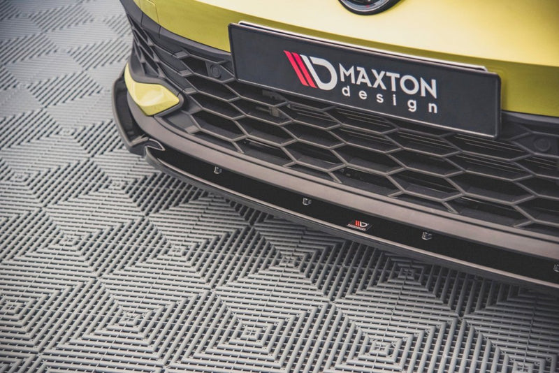 Maxton Design - FRONT SPLITTER V.1 + FLAPS VW GOLF 8 GTI CLUBSPORT