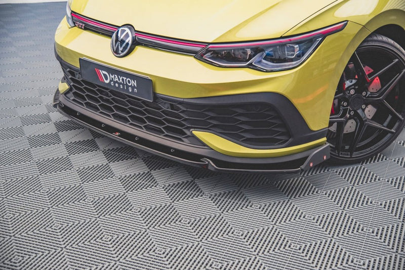 Maxton Design - FRONT SPLITTER V.1 + FLAPS VW GOLF 8 GTI CLUBSPORT