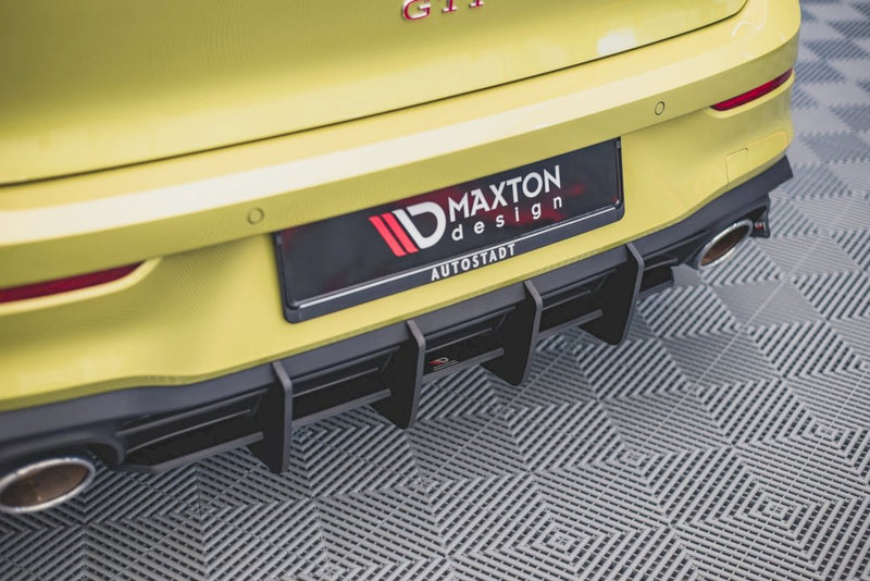 Maxton Design - STREET PRO REAR DIFFUSER V2 VW GOLF 8 GTI CLUBSPORT (2020-)